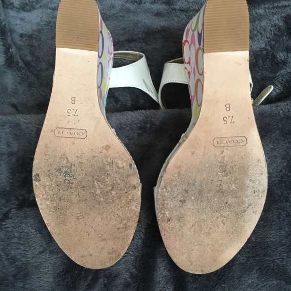 Multi-color Coach wedge - Picture 3 of 4